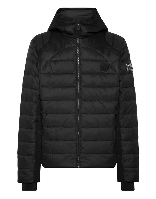 plein sport Nylon Puffered Jacket black