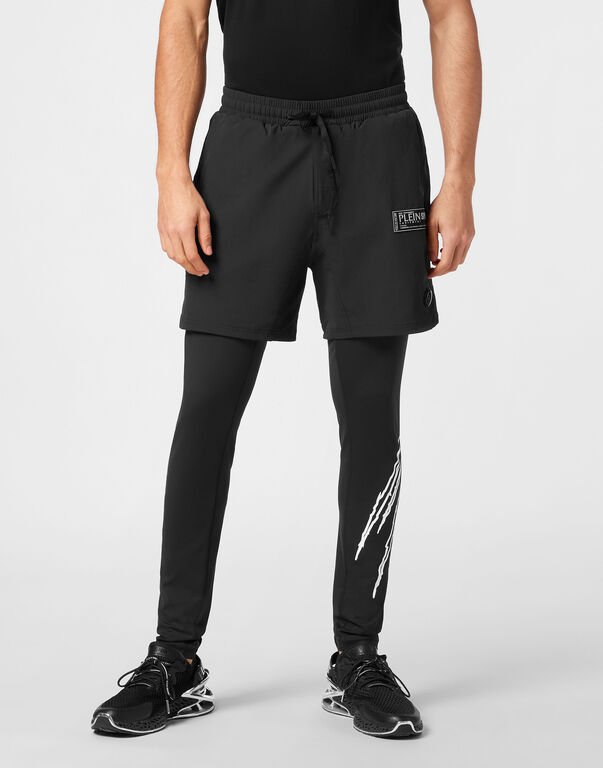Plein Sport Nylon Running Trousers Black