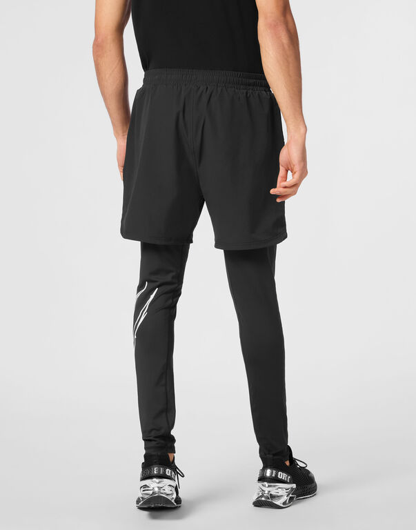 Plein Sport Nylon Running Trousers Black