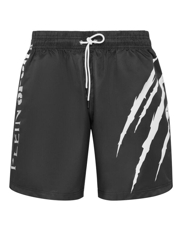 plein sport Nylon Shorts Scratch black