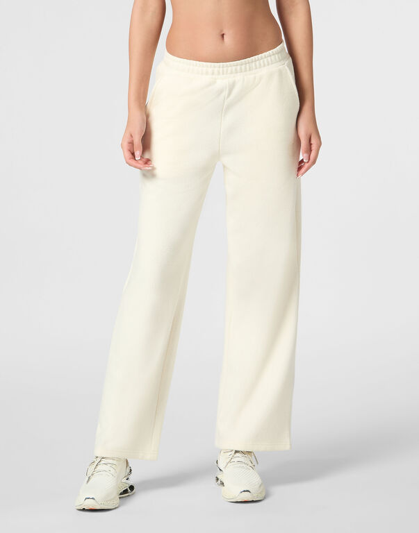 Plein Sport Palace Fit Jogging Trousers White