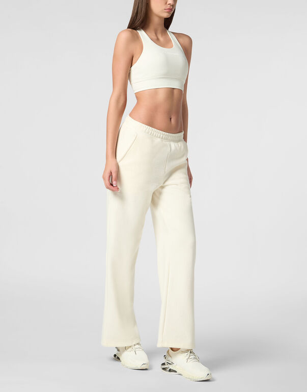 Plein Sport Palace Fit Jogging Trousers White