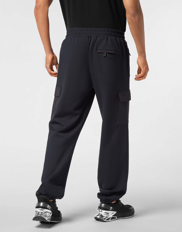 Plein Sport Piquet Jogging Pants Black