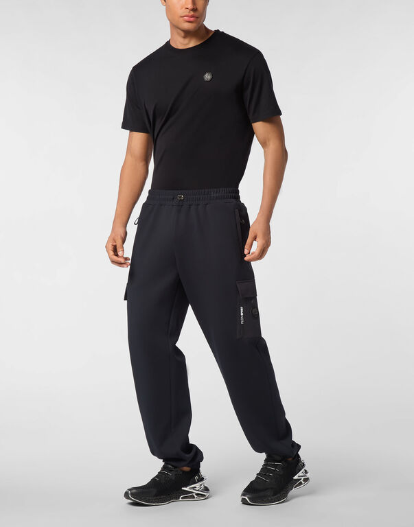 Plein Sport Piquet Jogging Pants Black