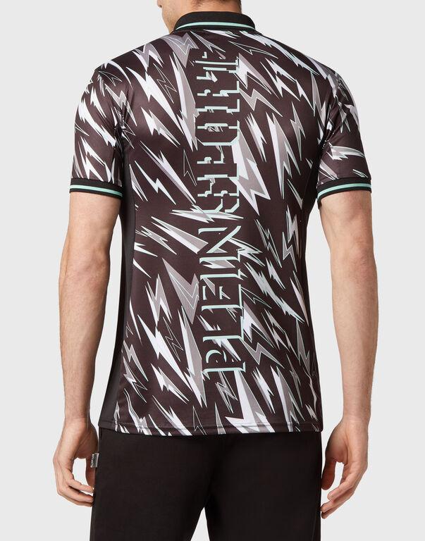 Plein Sport Polo Shirt SS Black/mint Green