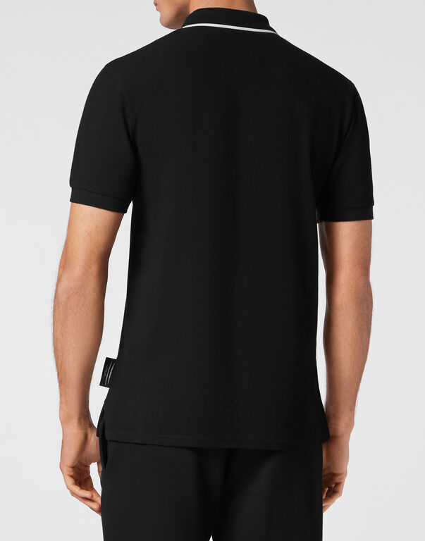 Plein Sport Polo Shirt SS Black / White