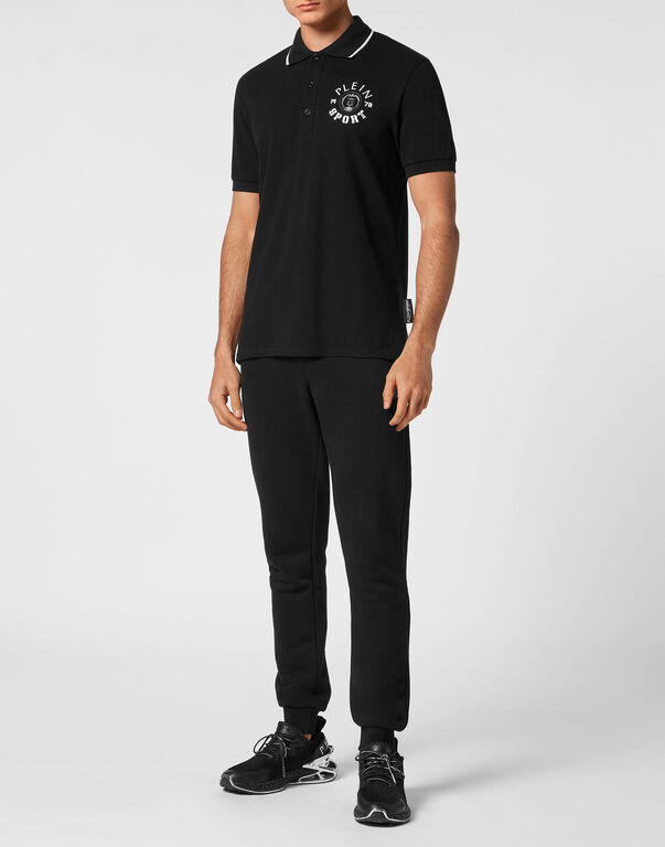Plein Sport Polo Shirt SS Black / White