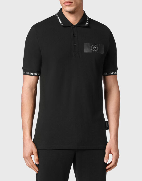 Plein Sport Polo Shirt SS Black / White