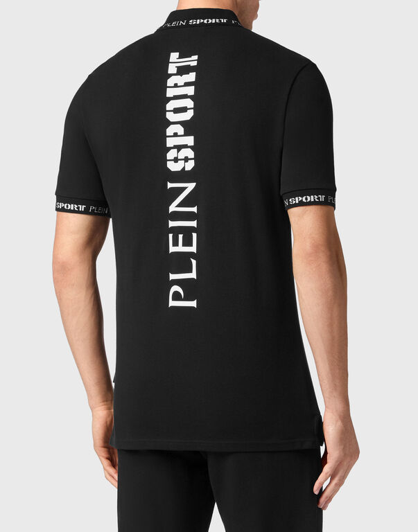 Plein Sport Polo Shirt SS Black / White