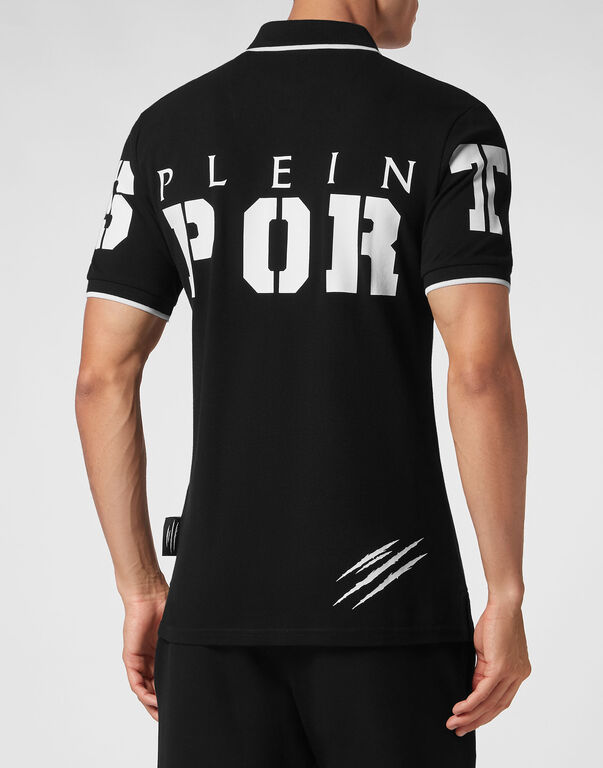 Plein Sport Polo Shirt SS Black / White