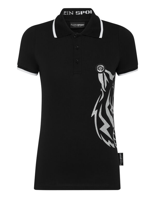 plein sport Polo shirt SS Glitter black