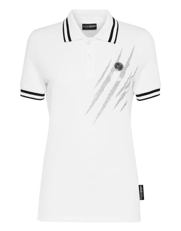 plein sport Polo shirt SS Scratch white