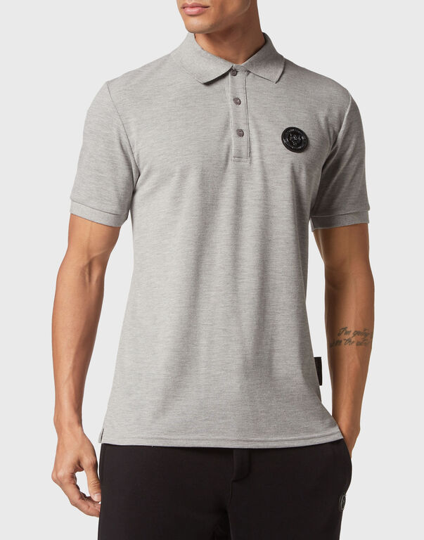 Plein Sport Polo Shirt SS Thunder Tiger Grey