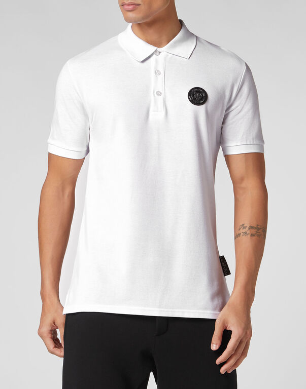 Plein Sport Polo Shirt SS Thunder Tiger White