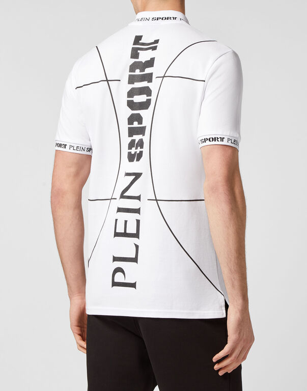 Plein Sport Polo Shirt SS Tiger White / Black