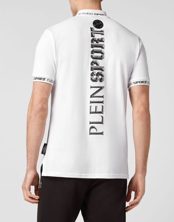 Plein Sport Polo Shirt SS Tiger White / Black
