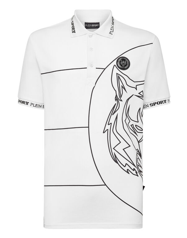 plein sport Polo shirt SS Tiger white / black