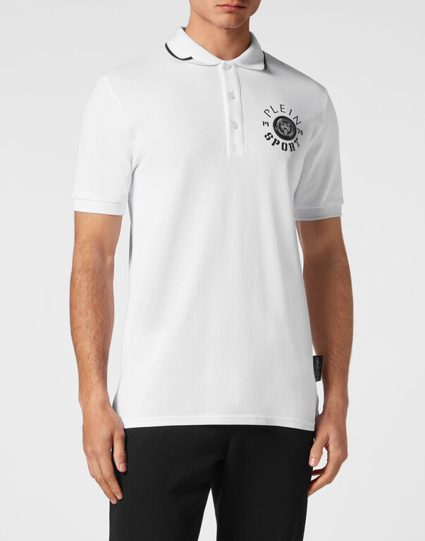 Plein Sport Polo Shirt SS White / Black