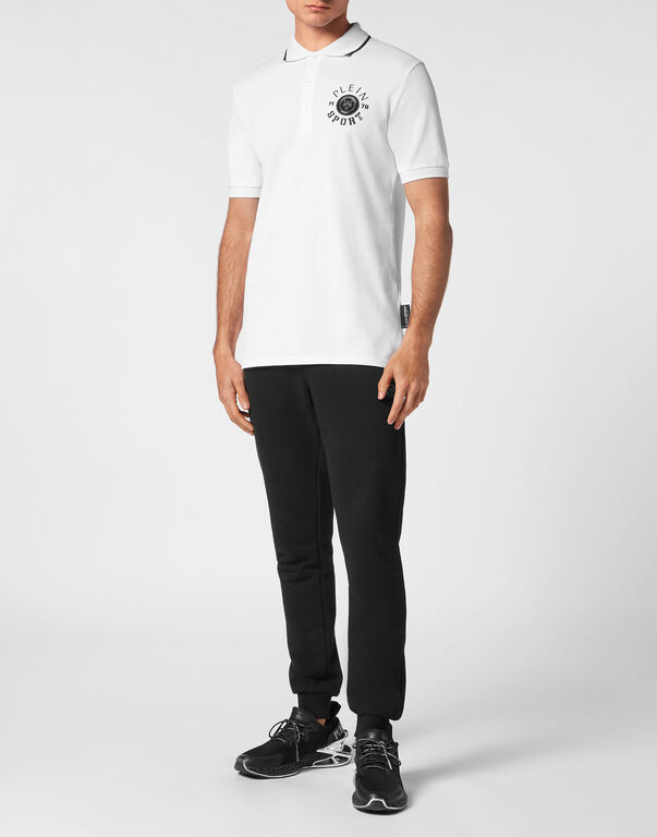 Plein Sport Polo Shirt SS White / Black