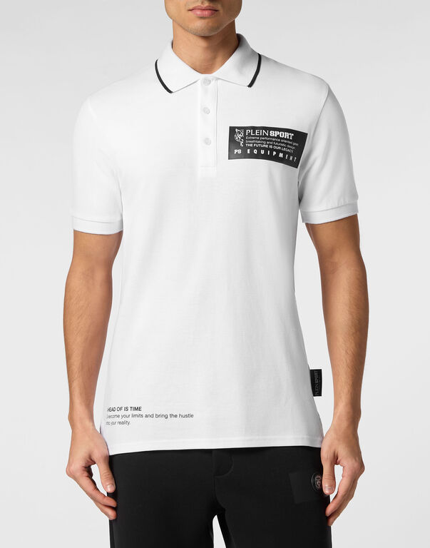 Plein Sport Polo Shirt SS White / Black