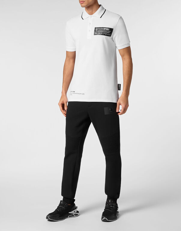 Plein Sport Polo Shirt SS White / Black