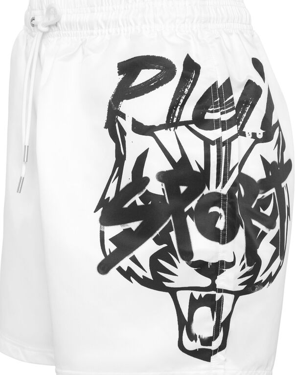 Plein Sport Printed Shorts Plein Sport White