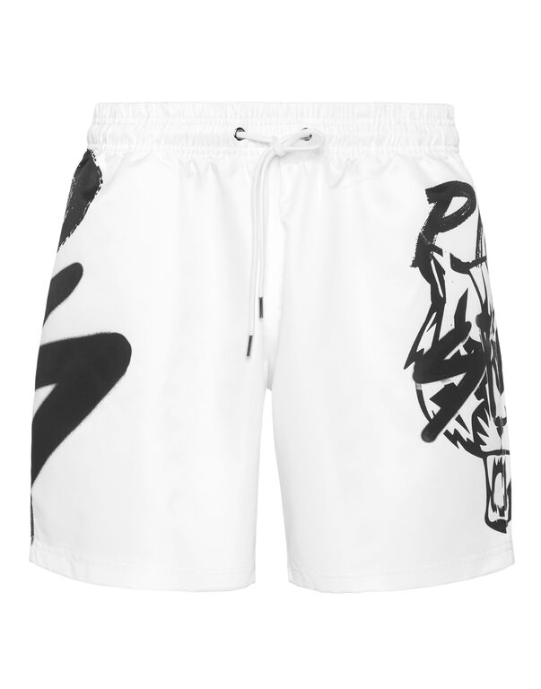 plein sport Printed Shorts Plein Sport white