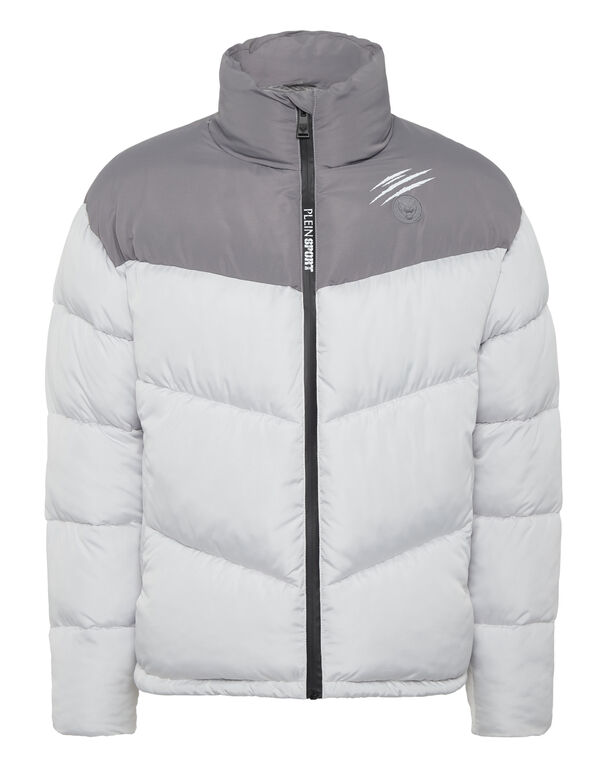 plein sport Puffer Jacket light grey