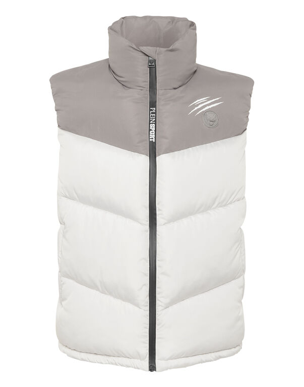plein sport Puffer Jacket Vest light grey