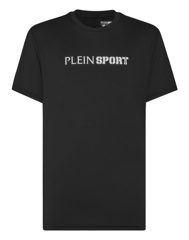 plein sport Reflective T-shirt Round Neck SS black