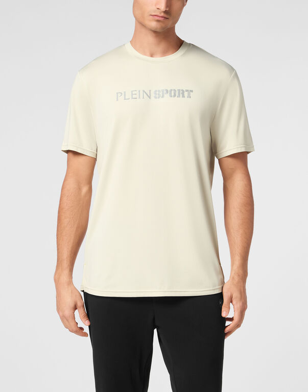 Plein Sport Reflective T-shirt Round Neck SS Grey