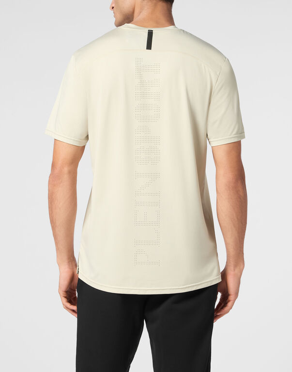 Plein Sport Reflective T-shirt Round Neck SS Grey