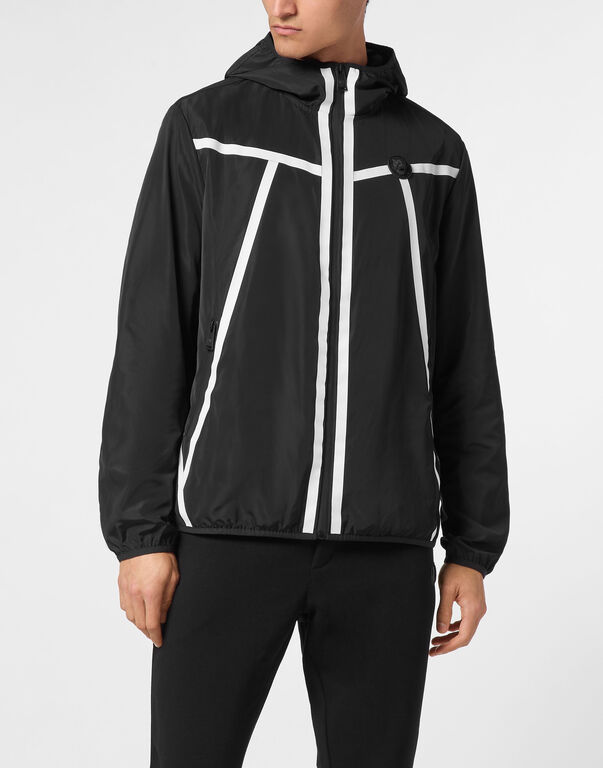 Plein Sport Reflex Nylon Windbreaker Black