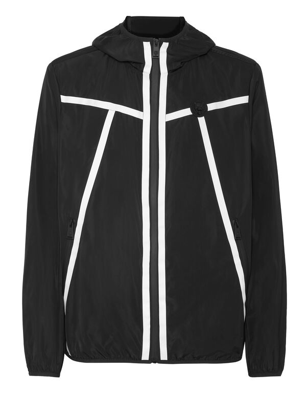 plein sport Reflex Nylon Windbreaker black