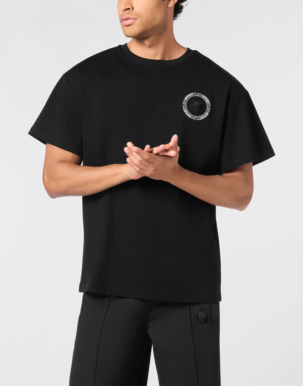 Plein Sport Round Neck T-Shirt Back Logo Black