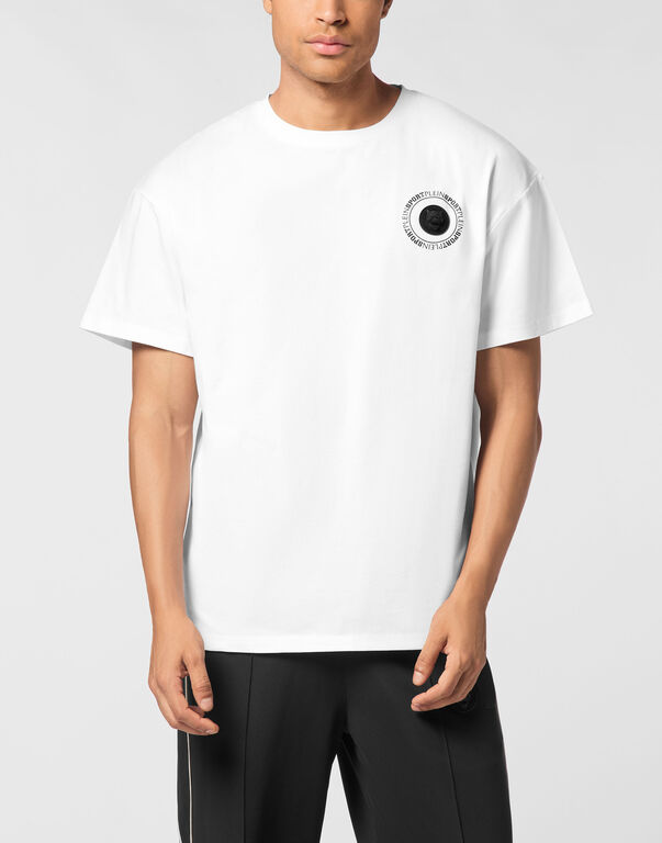 Plein Sport Round Neck T-Shirt Back Logo White