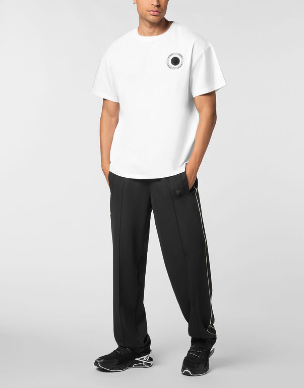 Plein Sport Round Neck T-Shirt Back Logo White