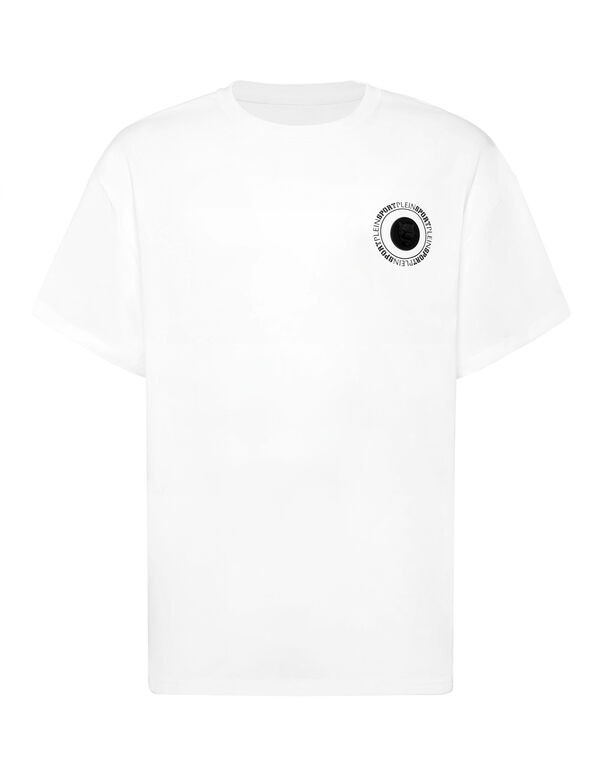 plein sport Round Neck T-Shirt Back Logo white