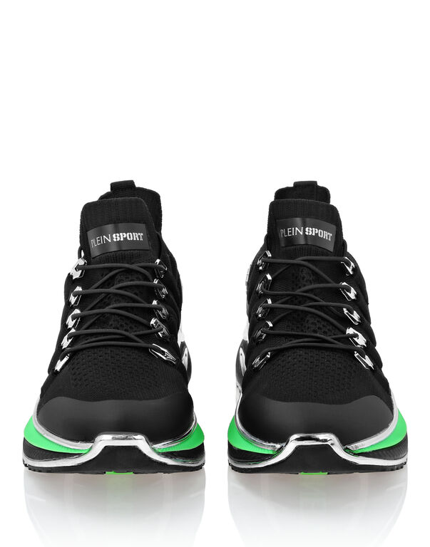 plein sport Runner Chrome Surfer black+green fluo