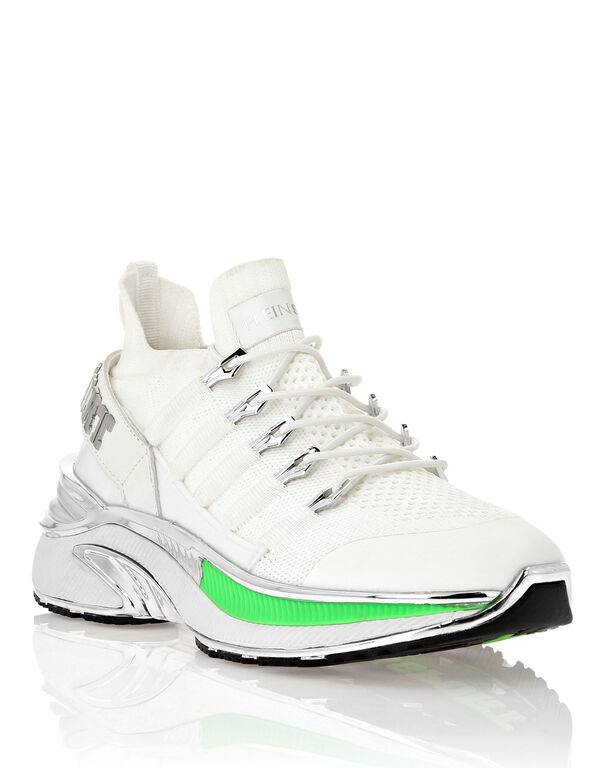 Plein Sport Runner Chrome Surfer White/greenfluo