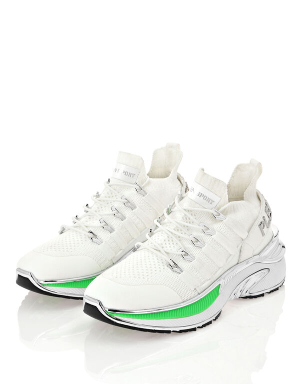 Plein Sport Runner Chrome Surfer White/greenfluo
