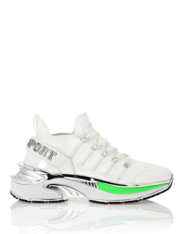 Plein Sport Runner Chrome Surfer White/greenfluo
