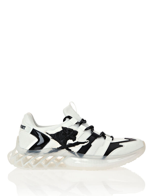 Plein Sport Runner Tiger Cross White