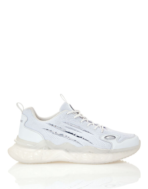 Plein Sport Runner Tiger Scratch White