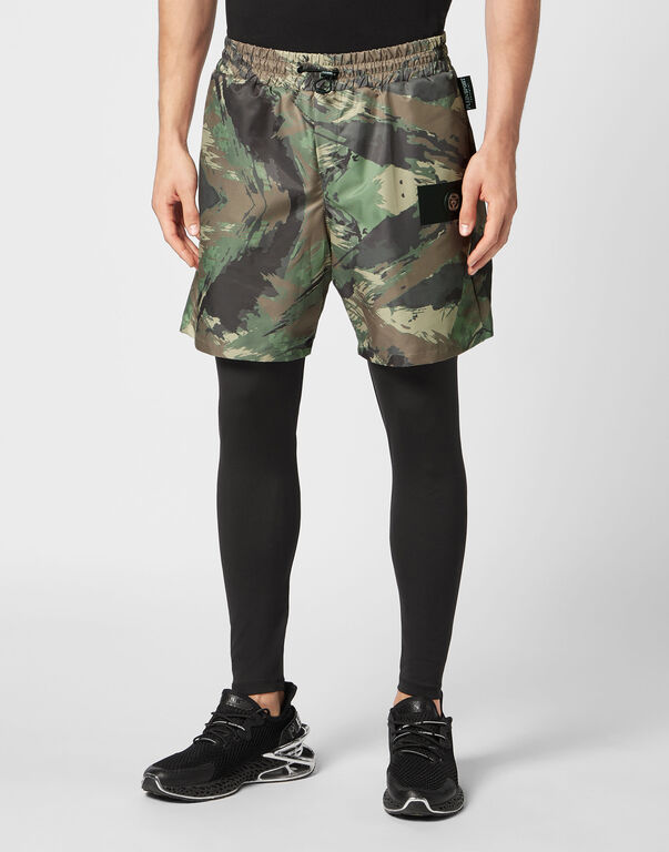 Plein Sport Running Pants Black / Multicolored