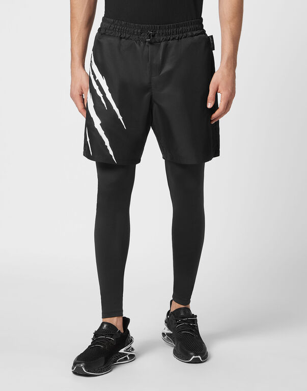 Plein Sport Running Pants Scratch Black