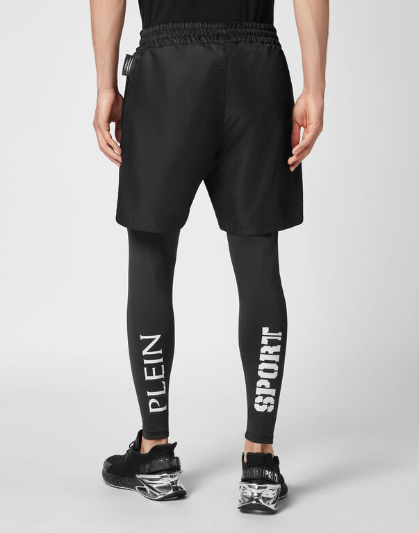 Plein Sport Running Pants Scratch Black