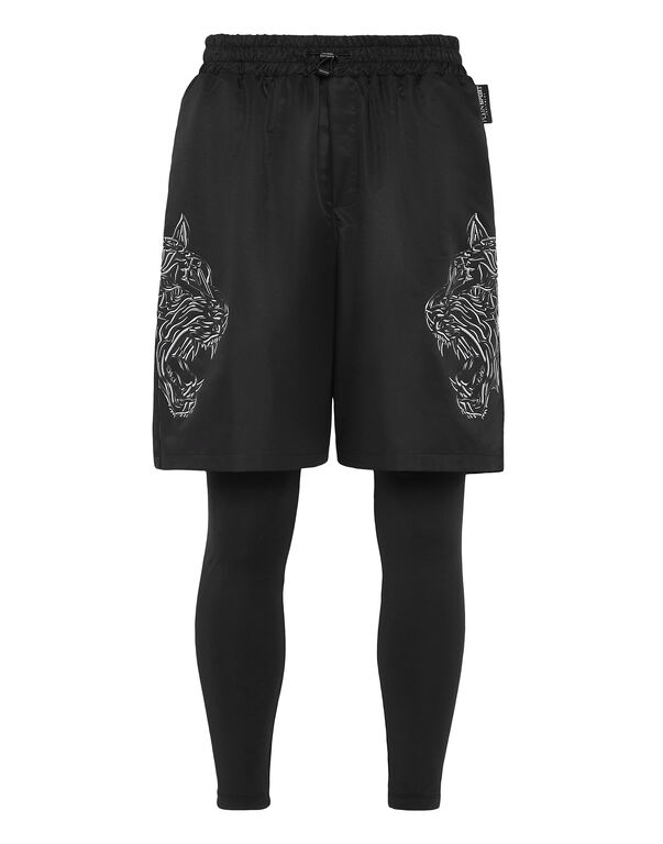 plein sport Running Pants Tiger black