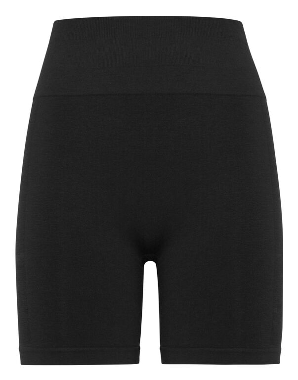 plein sport Seamless Micro Biker Shorts Logo black