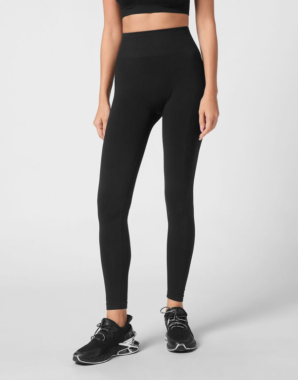 Plein Sport Seamless Sport Leggings Logo Black